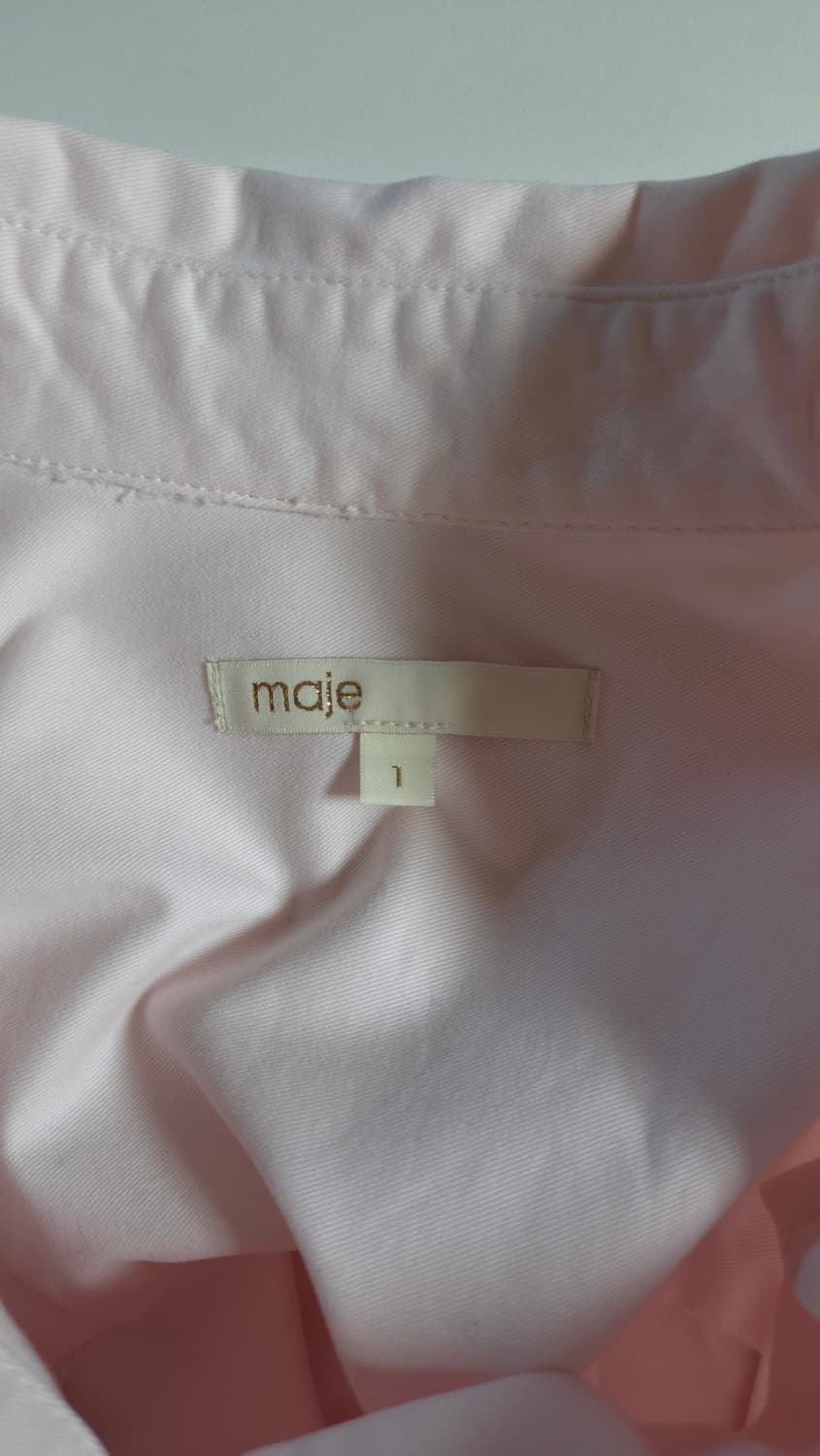 마쥬 로즈페일 연핑크 루즈핏 코튼 셔츠 1 사이즈 상품이미지8