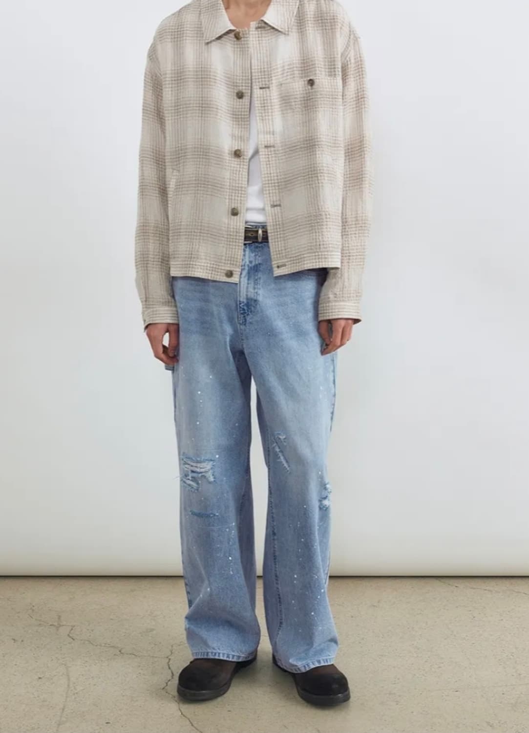 [인사일런스] 디스트로이드 페인티드 데님 L사이즈 상품이미지4