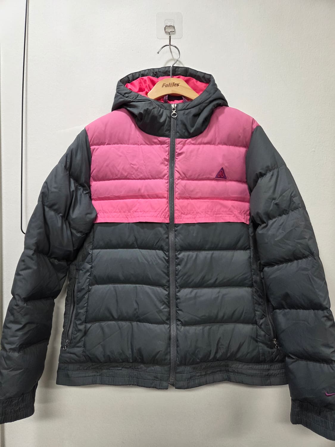 나이키 ACG 핑크/블랙 패딩 점퍼 L 상품이미지1