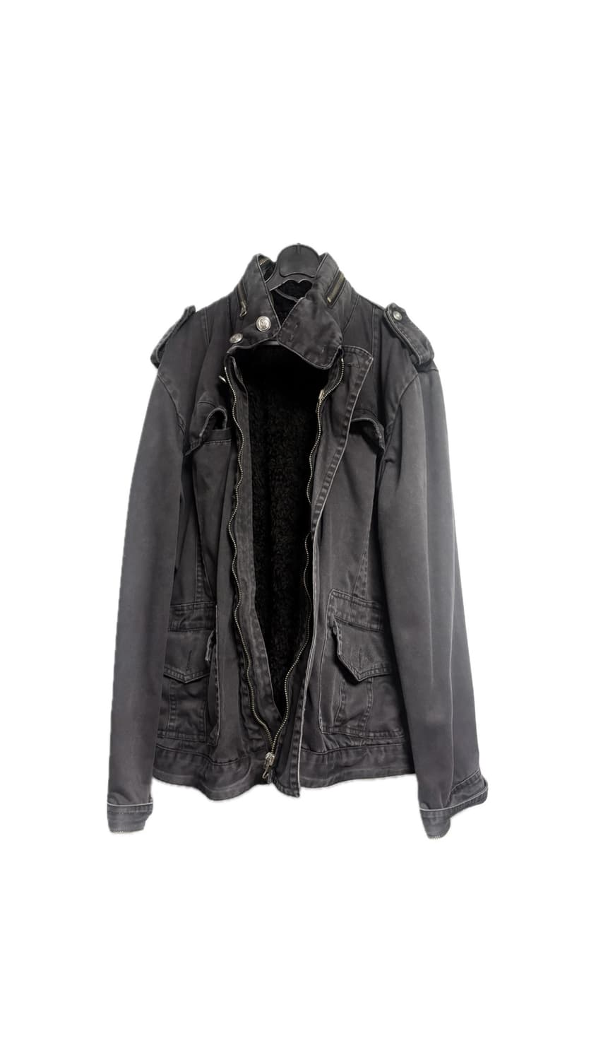 일본 빈티지 블랙 데님 자켓 상품이미지2