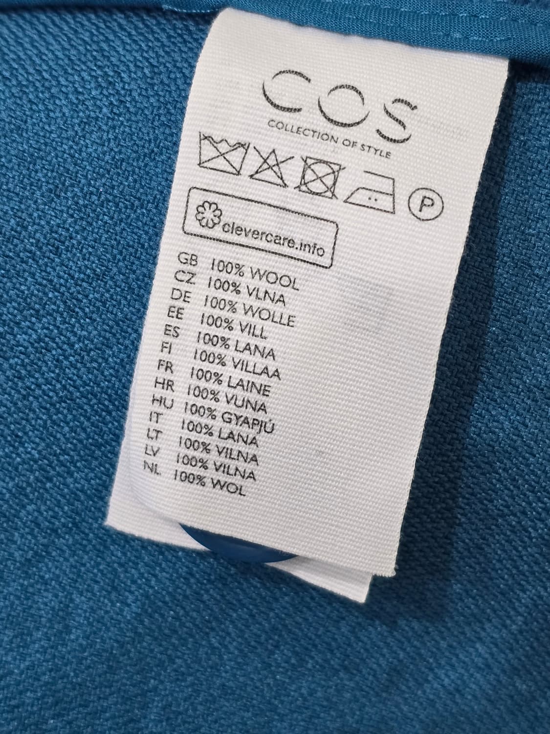 COS 파란색 울 스커트 100% Woolen A-line 상품이미지6