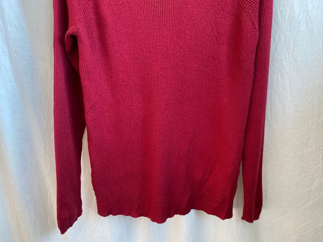 레드 단추디테일 니트탑(M-L) 상품이미지5