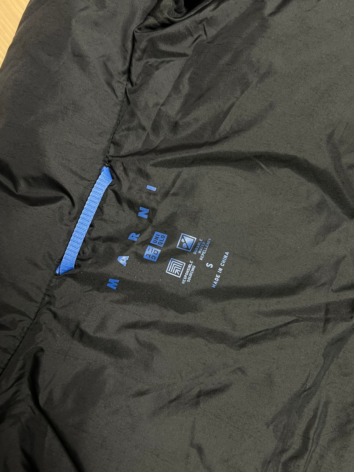 유니클로 마르니 패딩 조끼 S 블루 상품이미지4