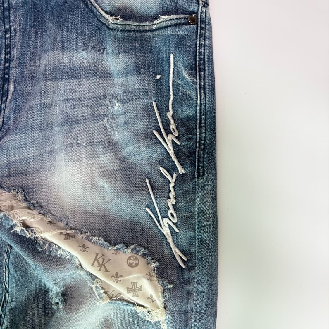 칼카니(KARL KANI) 아카이브 헤비 샌드 워싱 데님팬츠 상품이미지5