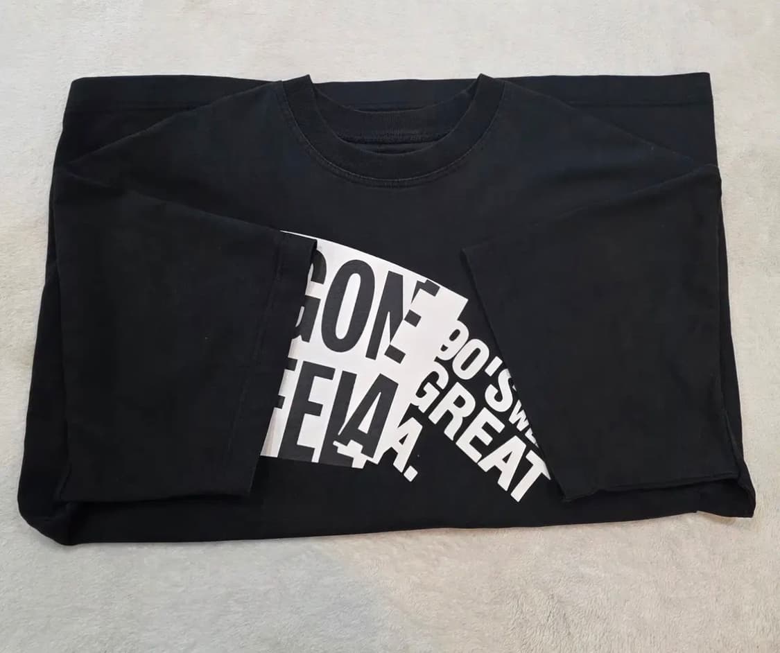 (남녀공용) 페인팅 포인트 반팔 박스티 상품이미지4