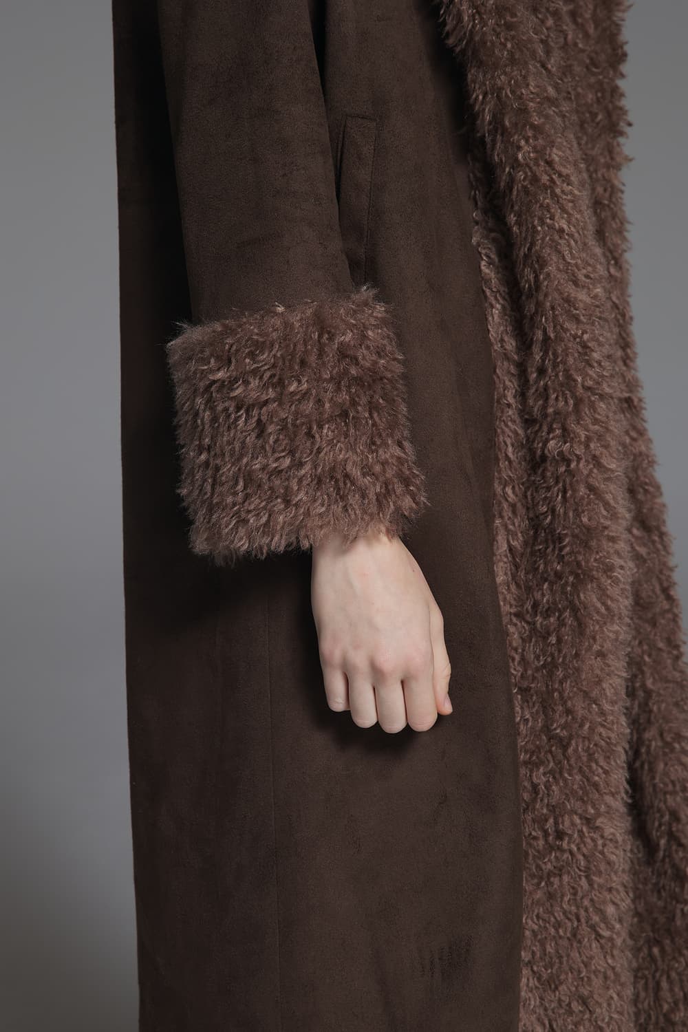 Jijivisha 지지비샤 퍼 무스탕 코트 상품이미지6