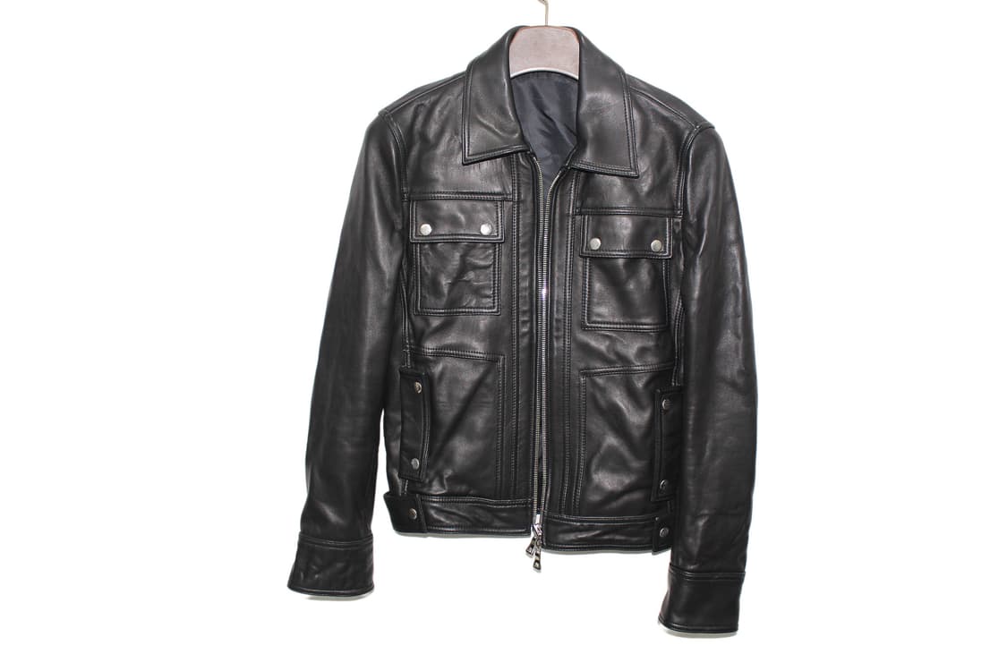 2000s JAPAN 램스킨 싱글레더 자켓 상품이미지5