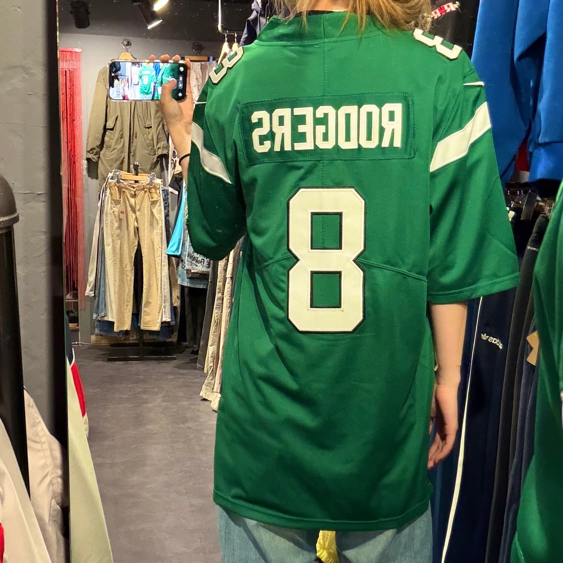 [IM]NFL X NIKE NFL NO.8 Rodgers 반팔 져지 그린 상품이미지4