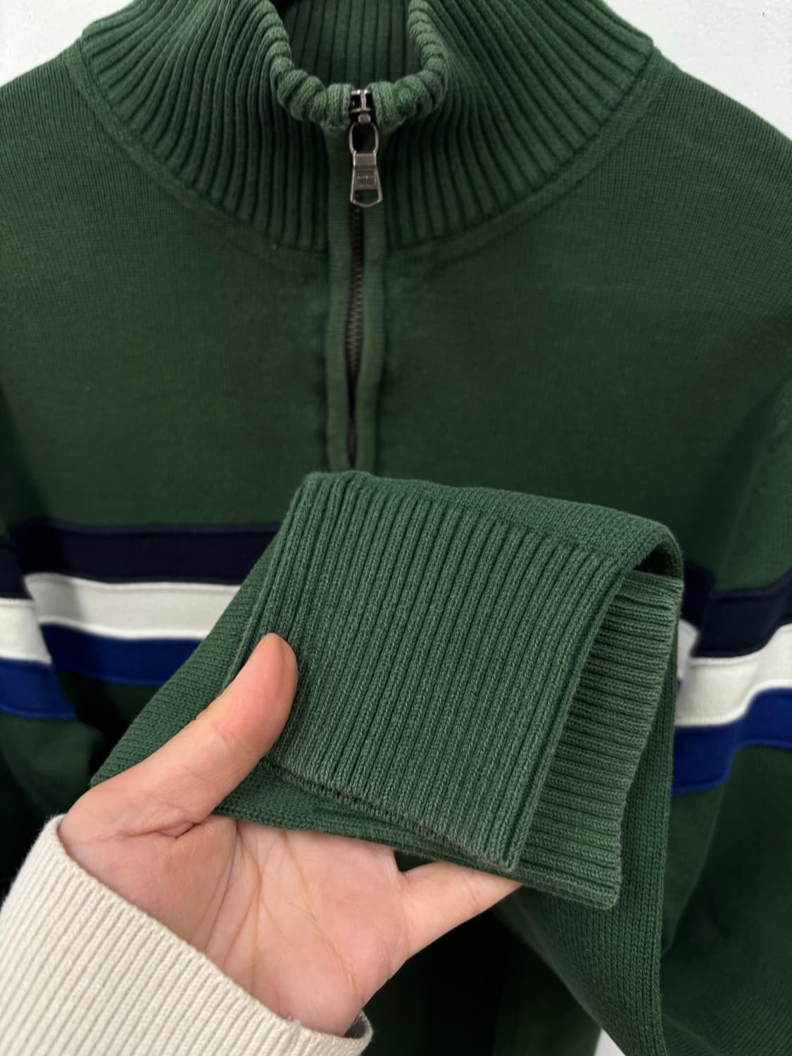 타미힐피거 울 니트 반집업 상품이미지4