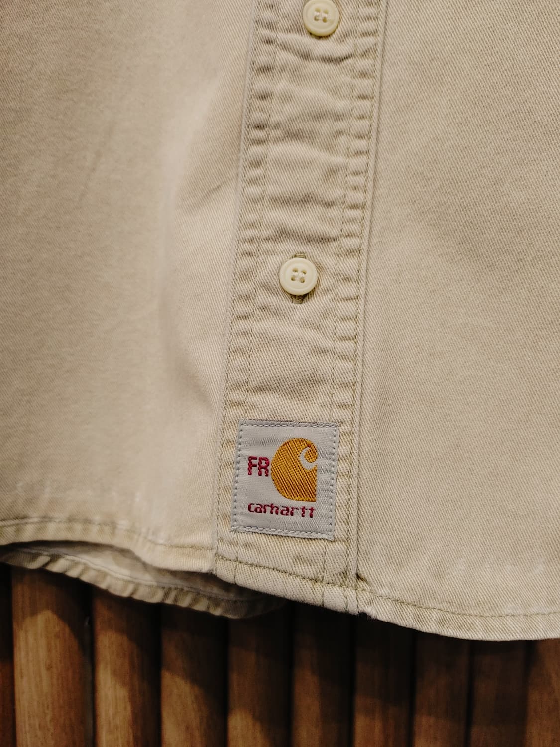 무배) 칼하트 워크 반팔셔츠 베이지 - L 상품이미지4