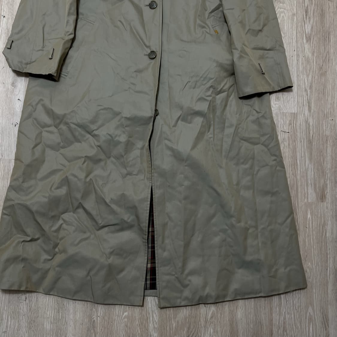 닥스 런던 여성 체크 안감 싱글 트렌치코트 97-165  상품이미지3