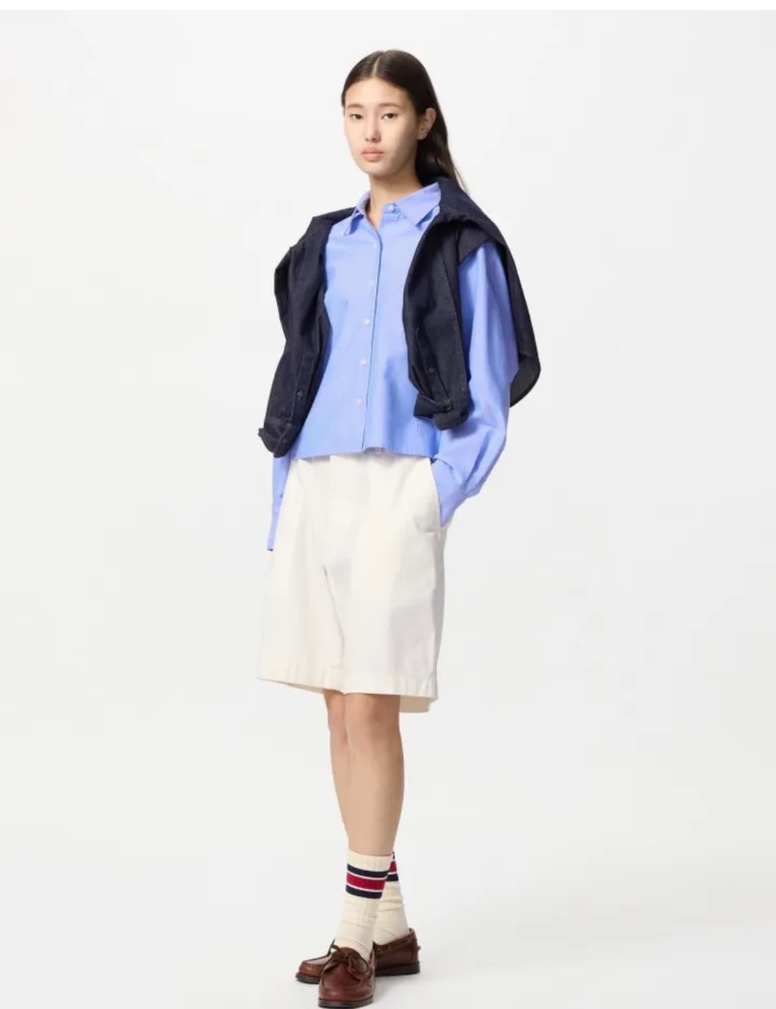 새상품 유니클로 x JW 앤더슨 치노 쇼트 반바지S 오프화이트 상품이미지1