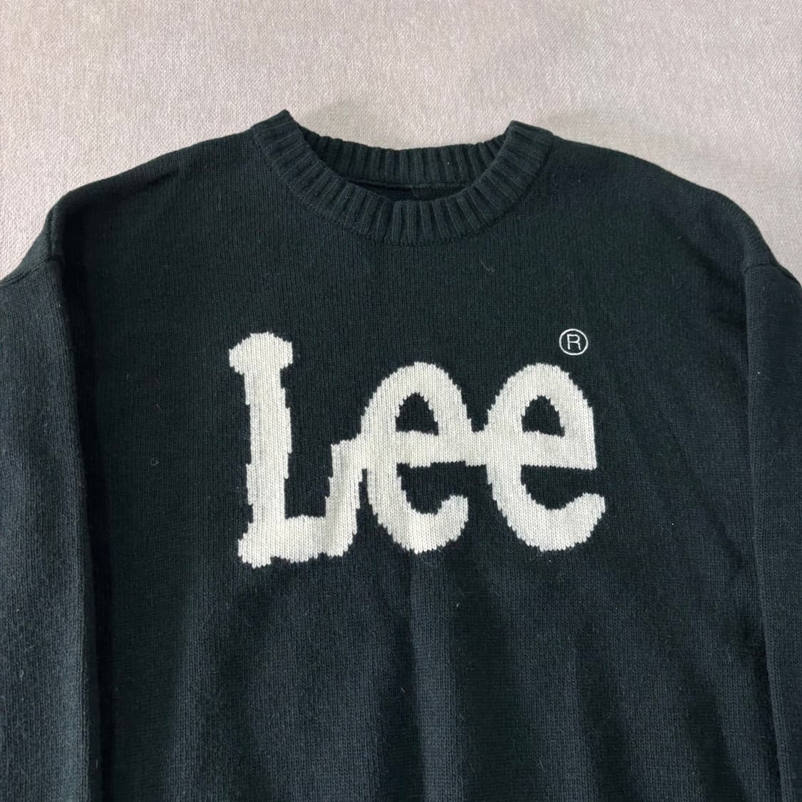 100 LEE 리 울 빅로고 니트 상품이미지2