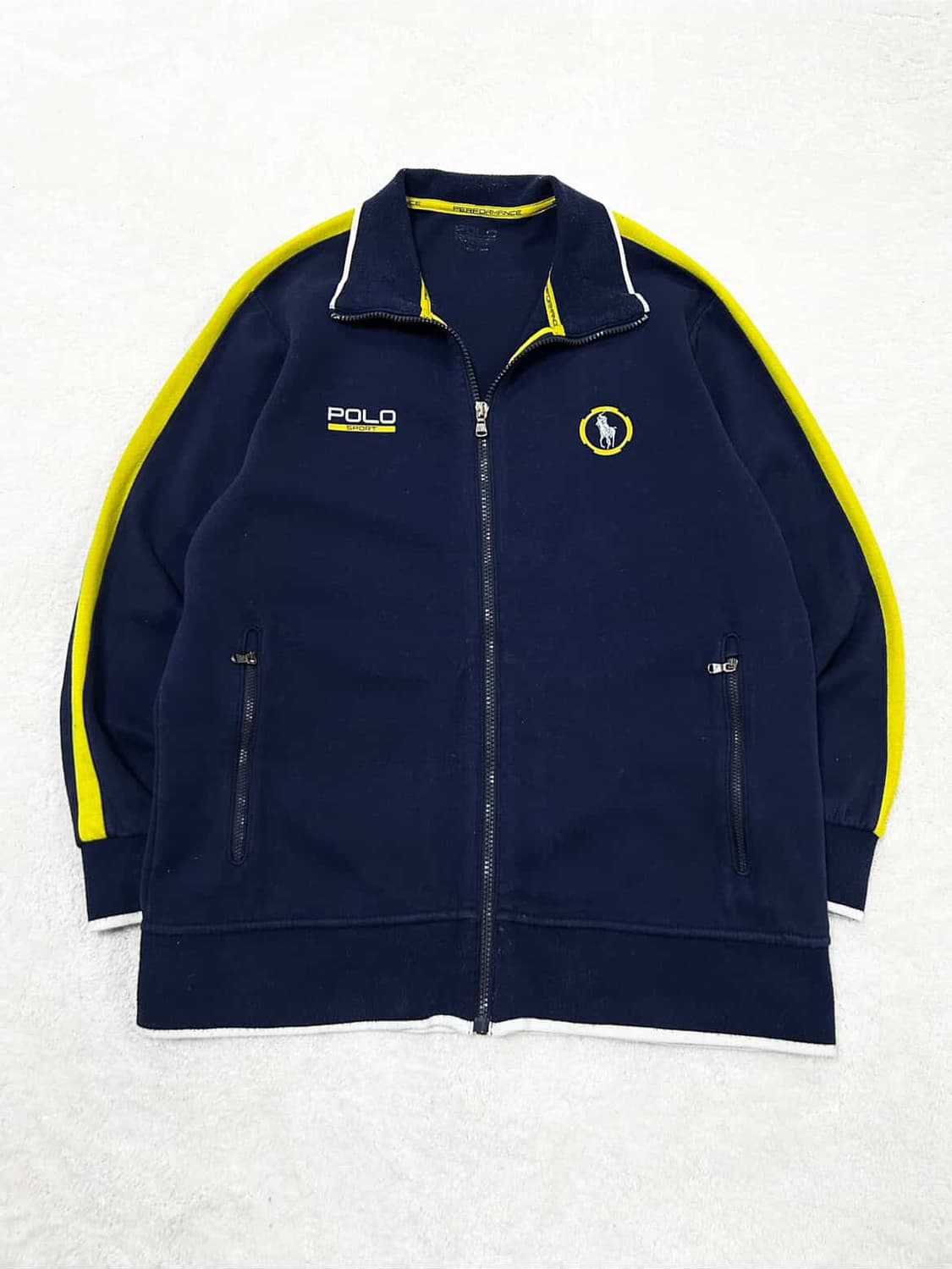 폴로 네이비 사이드라인 코튼집업 상품이미지6
