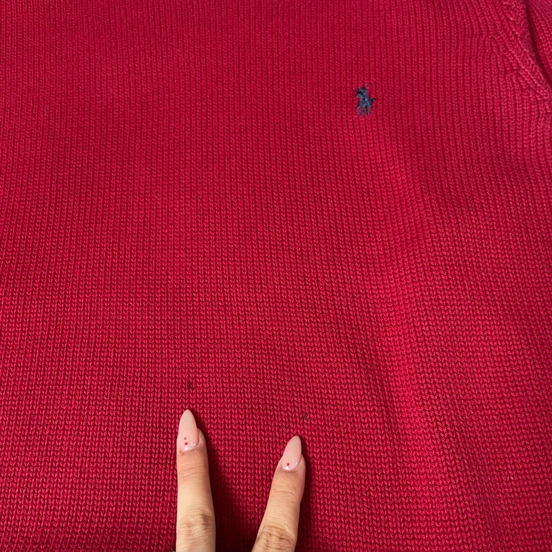 폴로랄프로렌 네이비포니 레드 긴팔 니트 S 상품이미지5