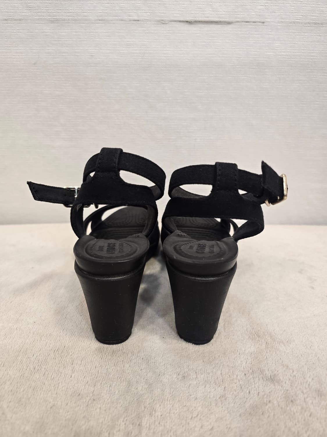 크록스 검정색 웨지힐 샌들 230~235 상품이미지4