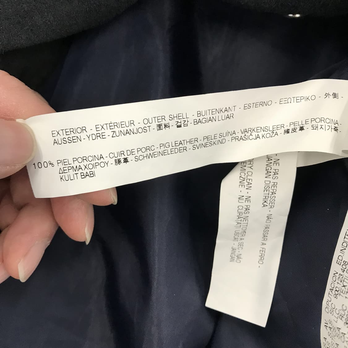 자라 스웨이드 돈피 리얼레더 가죽자켓 [L] 상품이미지5