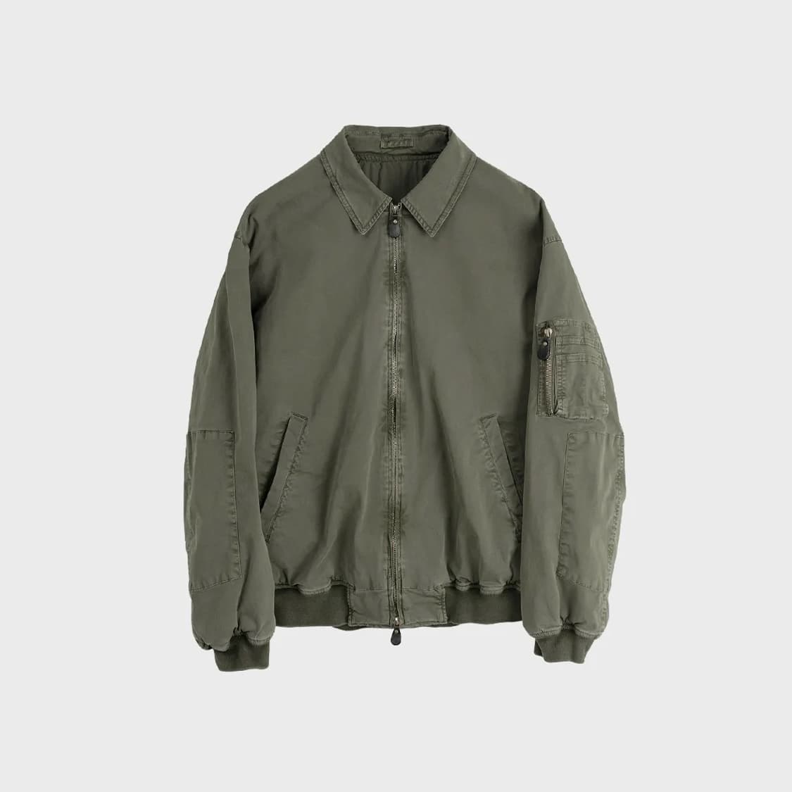 브라운야드 26ss 워시드 탱커 자켓 올리브 4 상품이미지1