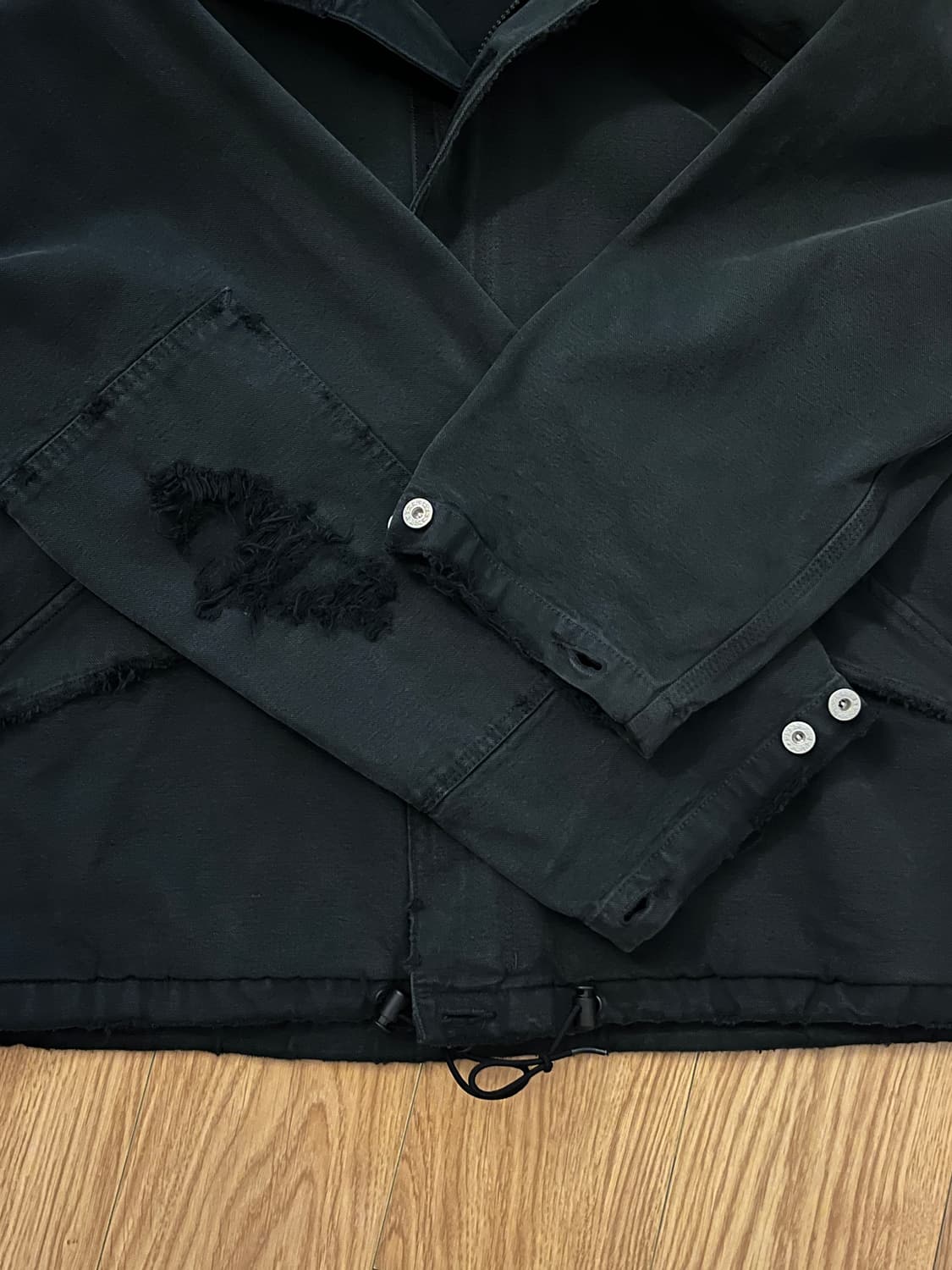 헤리티지플로스 알프레드 스모크 자켓 블랙 상품이미지4