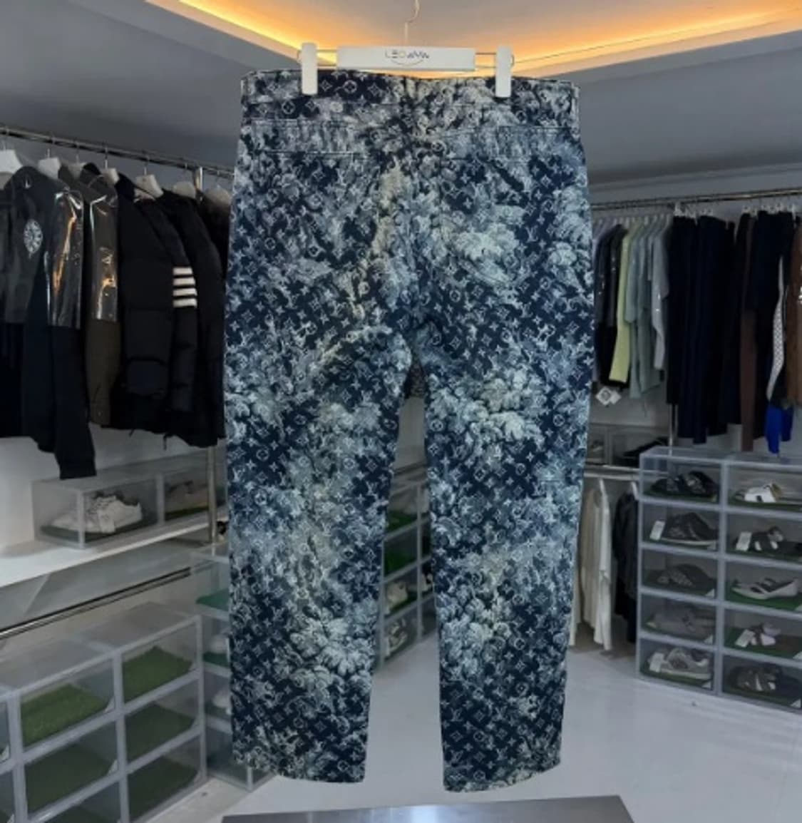 [정품] 루이비통 태피스트리 모노그램 자수 데님 스티치 팬츠 L 상품이미지2