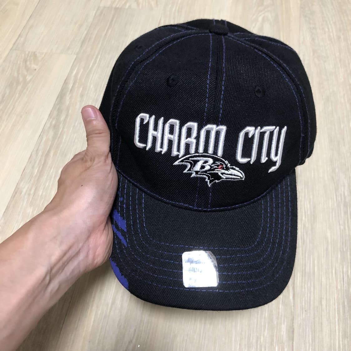 (ONE SIZE) 90's NFL 볼티모어 레이븐스 스냅백 볼캡 대드캡 상품이미지10