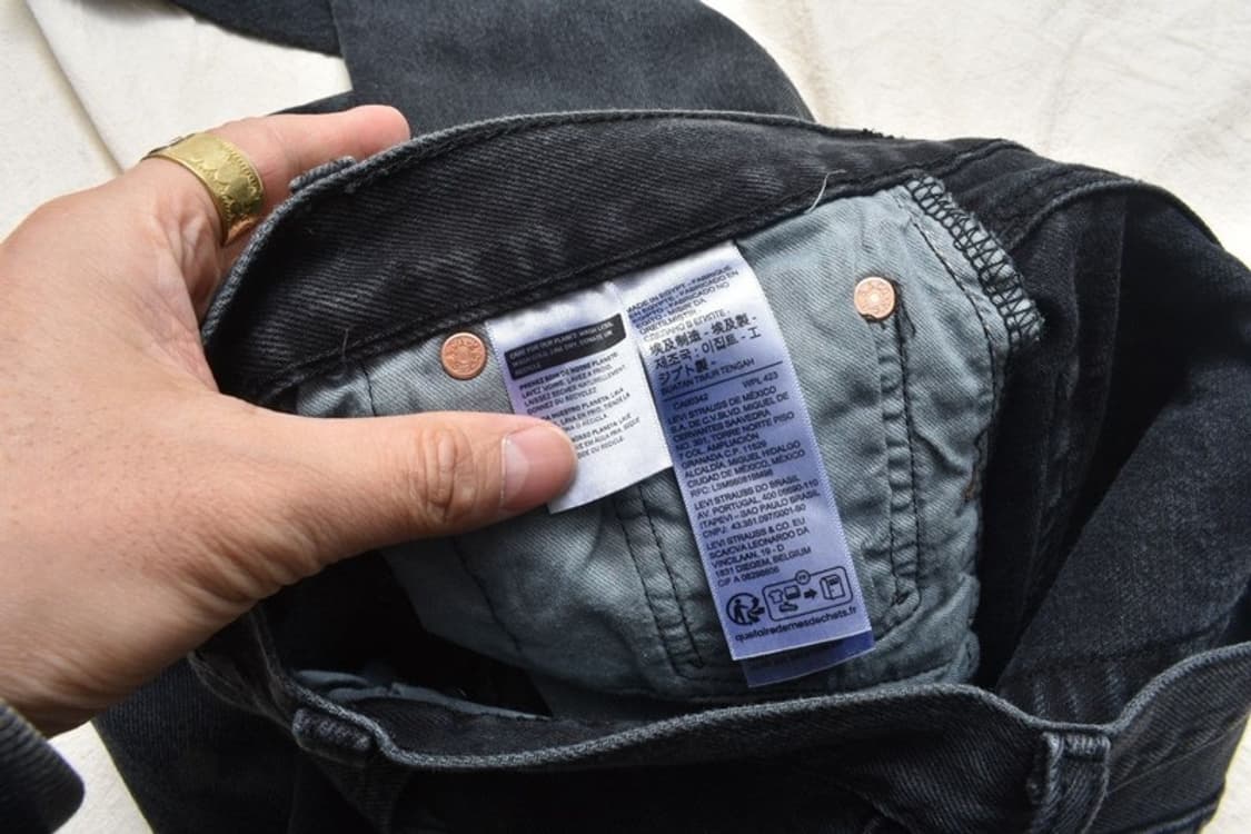 리바이스 501 청바지 데님팬츠 흑청 30 상품이미지8