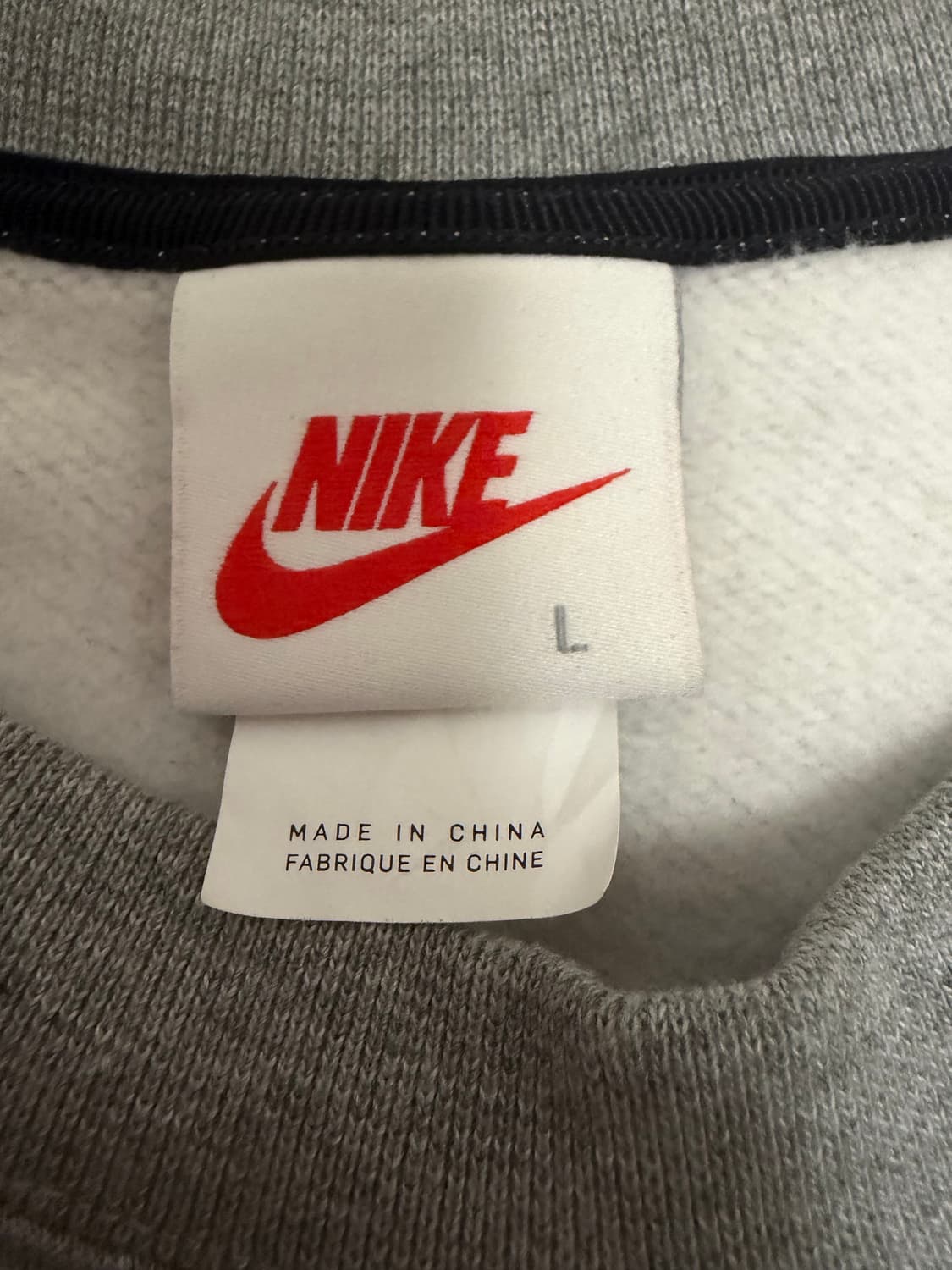 나이키 x 스투시 NRG ZR 플리스 크루넥 헤더 그레이  상품이미지2