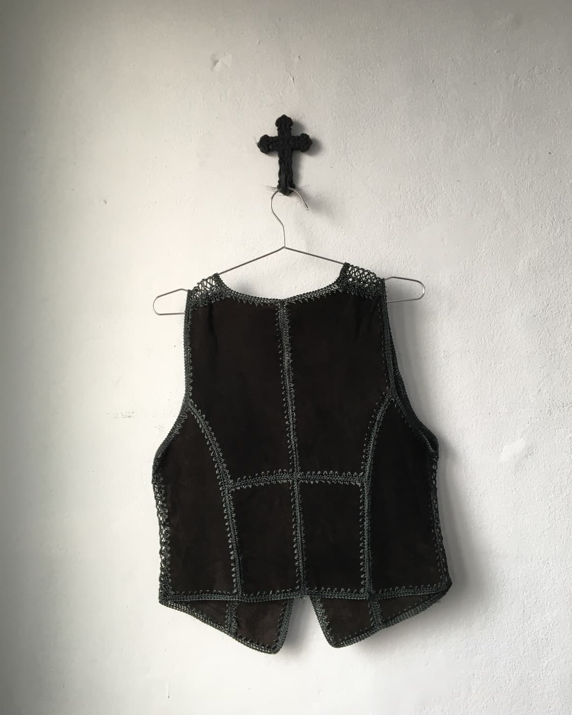 Stitch point suede vest 상품이미지2