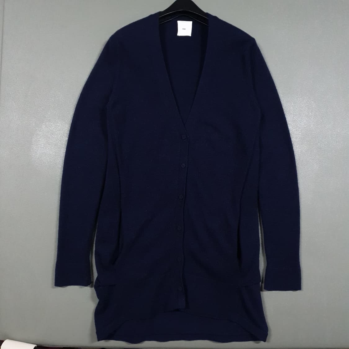 KUHO 구호 100% 캐시미어 롱 가디건 네이비 (여성 55-66) 상품이미지1