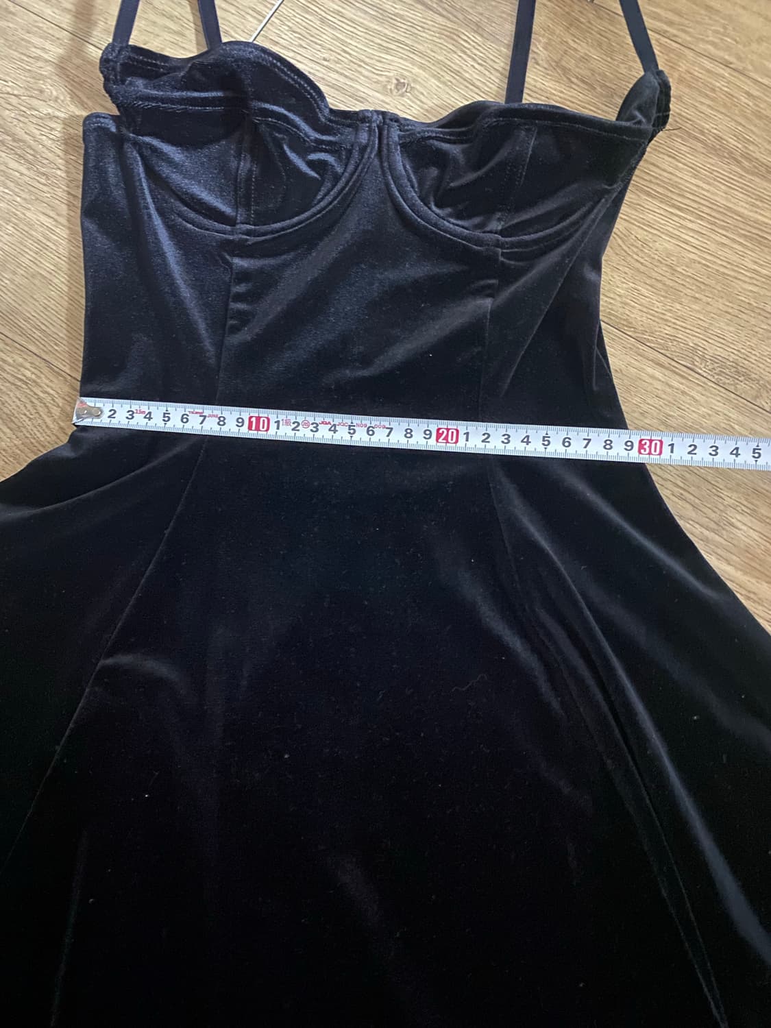 뷔스티에 벨벳 미니 드레스  상품이미지8