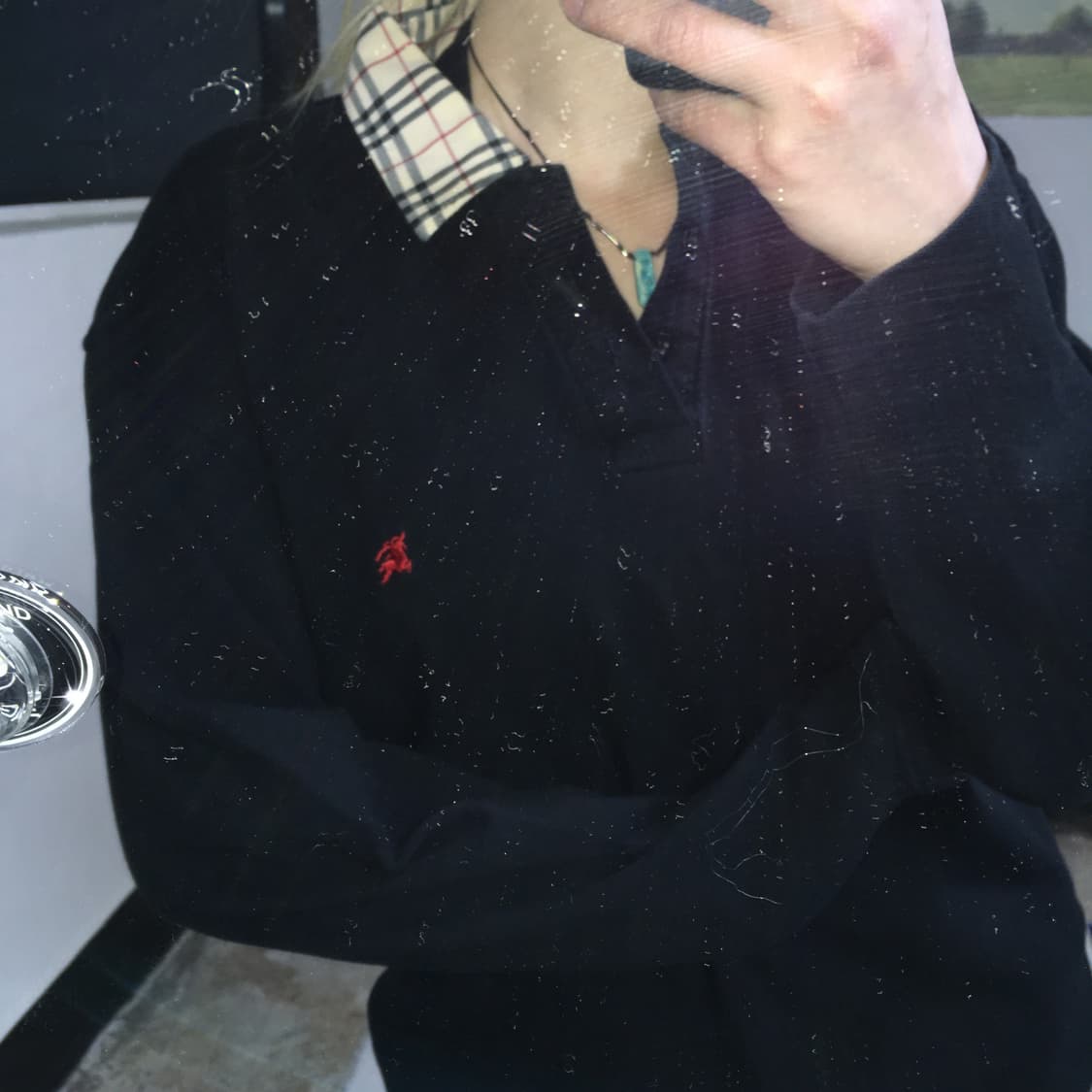 투티/0236 버버리 런던 카라 긴팔티 상품이미지2