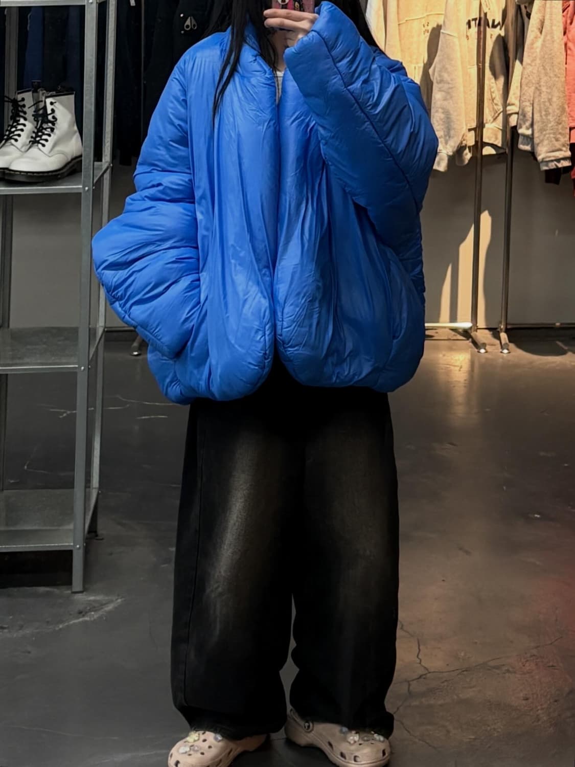 이지갭 라운드 자켓 블루 A3603 상품이미지1