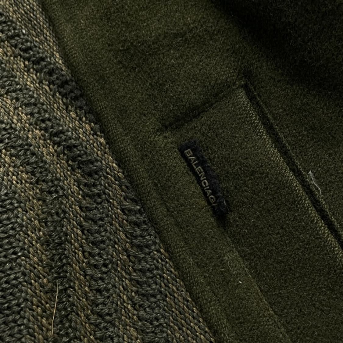 100 90s 발렌시아가 패턴 모직 자켓  상품이미지4