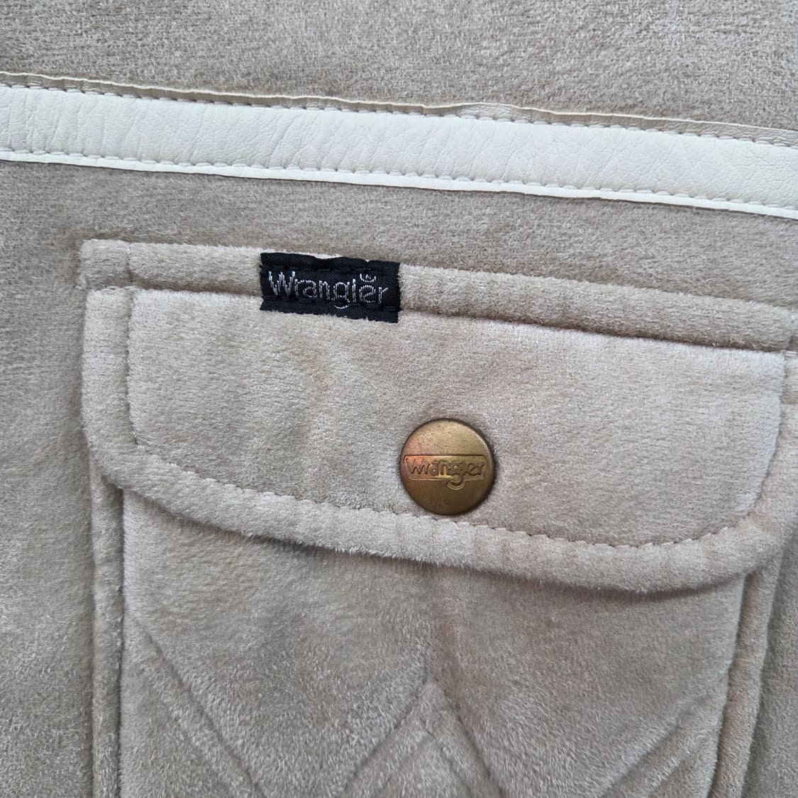 랭글러 스웨이드 무스탕 자켓 남m 상품이미지3