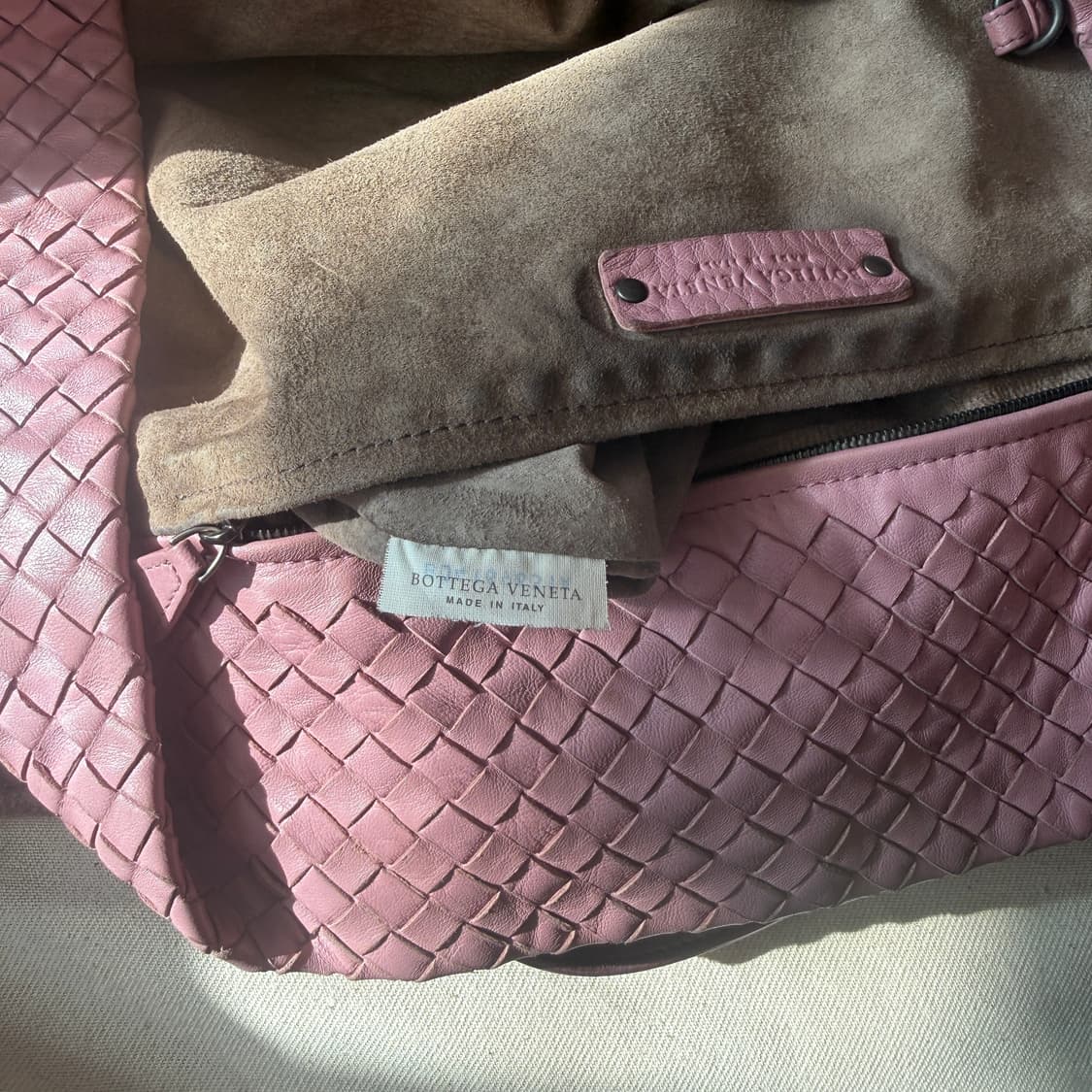보테가 베네타 인트레치아토 fourre-tout 인디핑크 토트백 상품이미지7