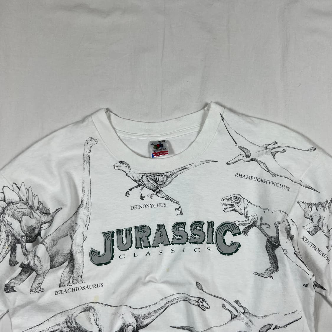 90‘s 쥬라기 클래식 jurassic 올프린트 반팔티 상품이미지2
