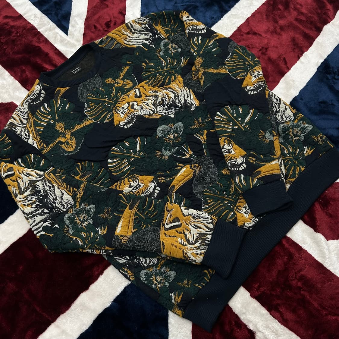 [한국XL]ZARA 타이거 자수 맨투맨 상품이미지2