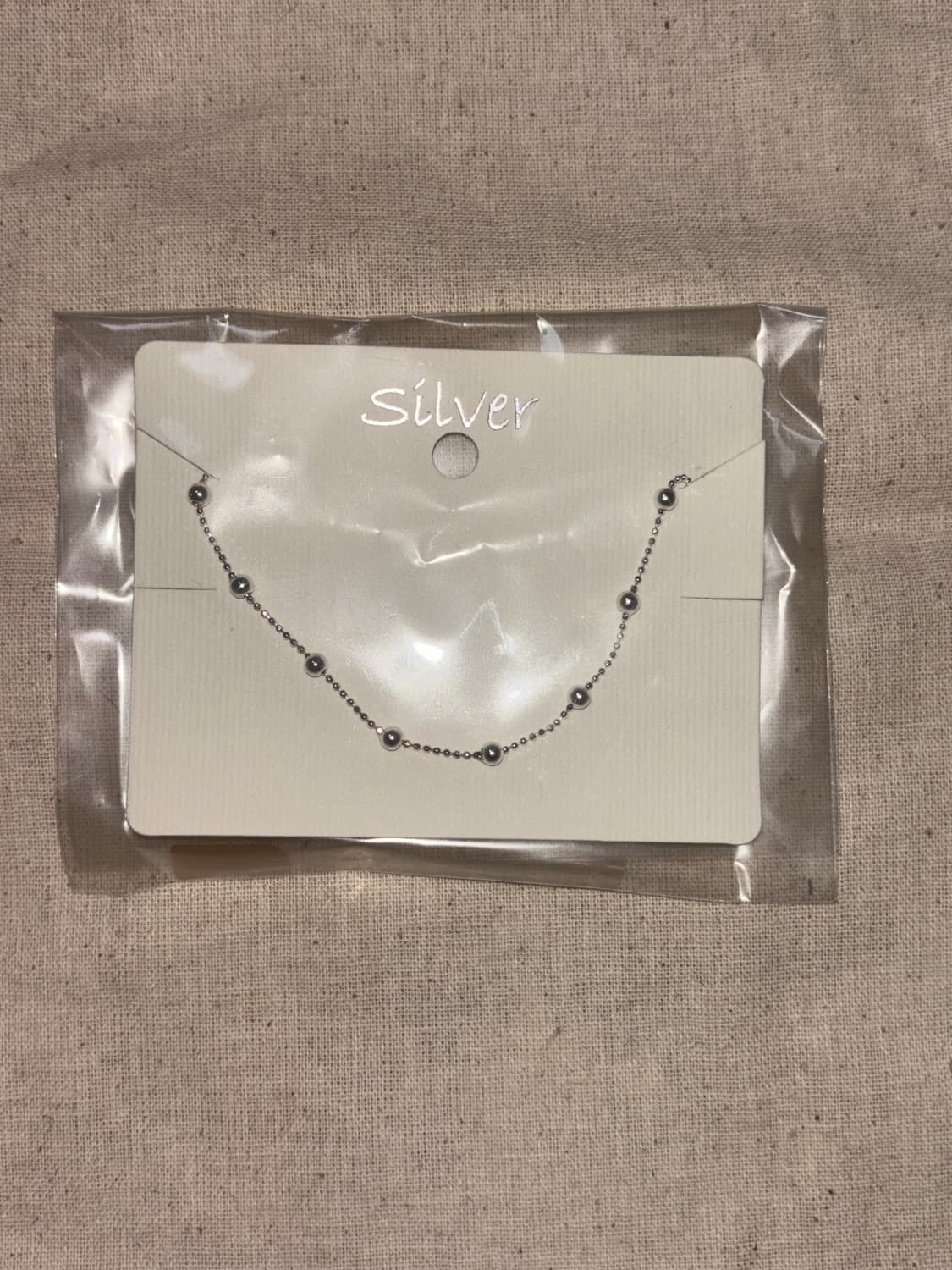 silver925 볼 체인 팔찌 상품이미지1