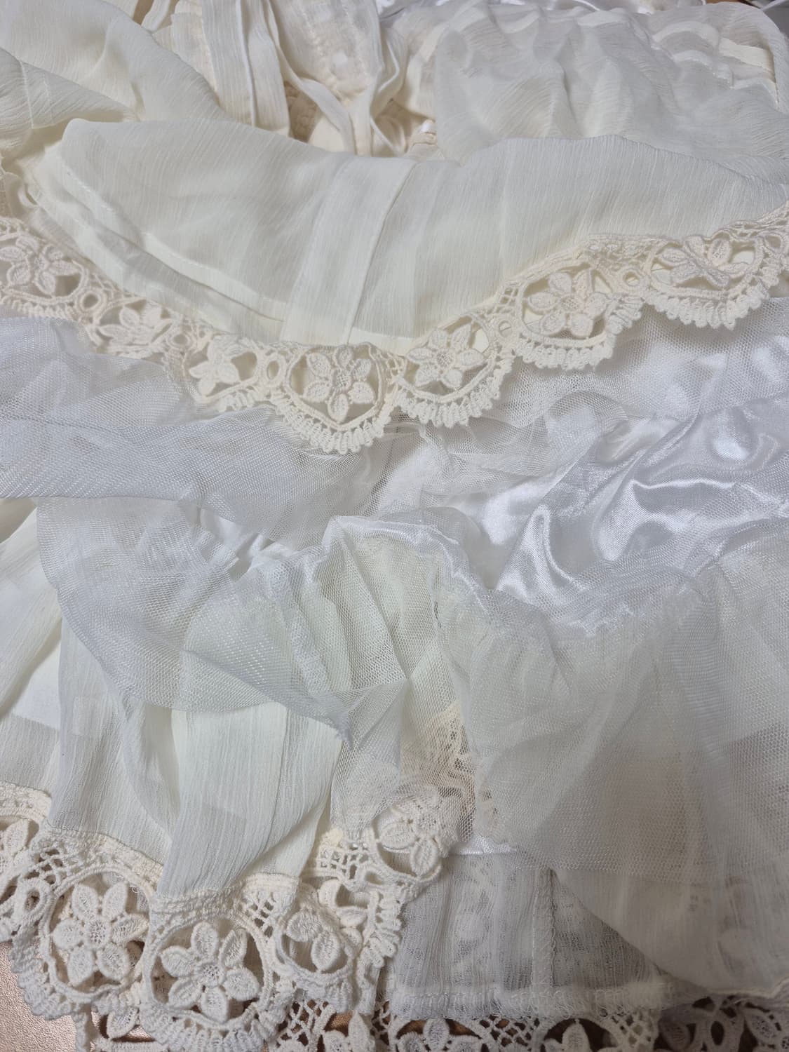 리즈리사 샘플 초고전템 럭셔리 히메갸루 원피스 아이보리 상품이미지6