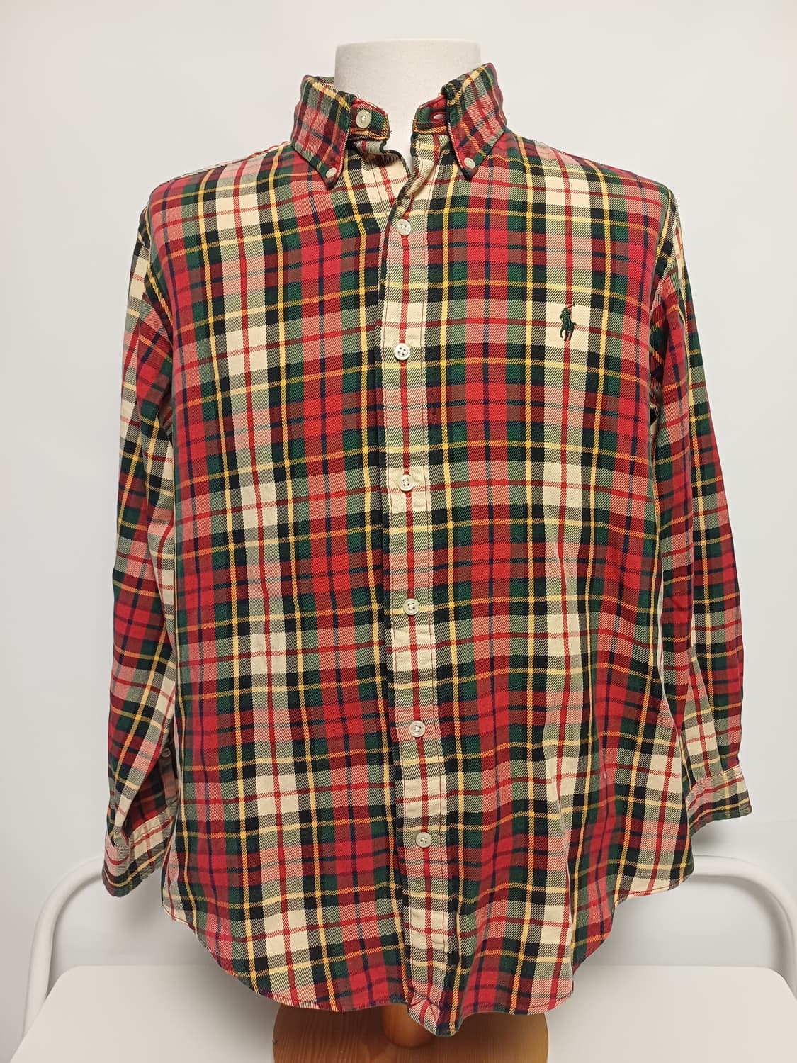 폴로 랄프 로렌 클래식 타탄체크 셔츠 (M사이즈 / 여성 루즈핏 추천) 상품이미지1