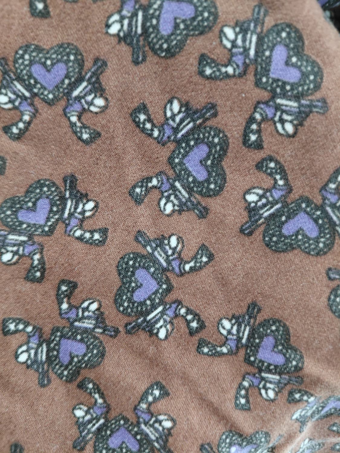 [일본빈티지 리폼] 갈색 꽃무늬 레이스 미니 스커트 상품이미지2