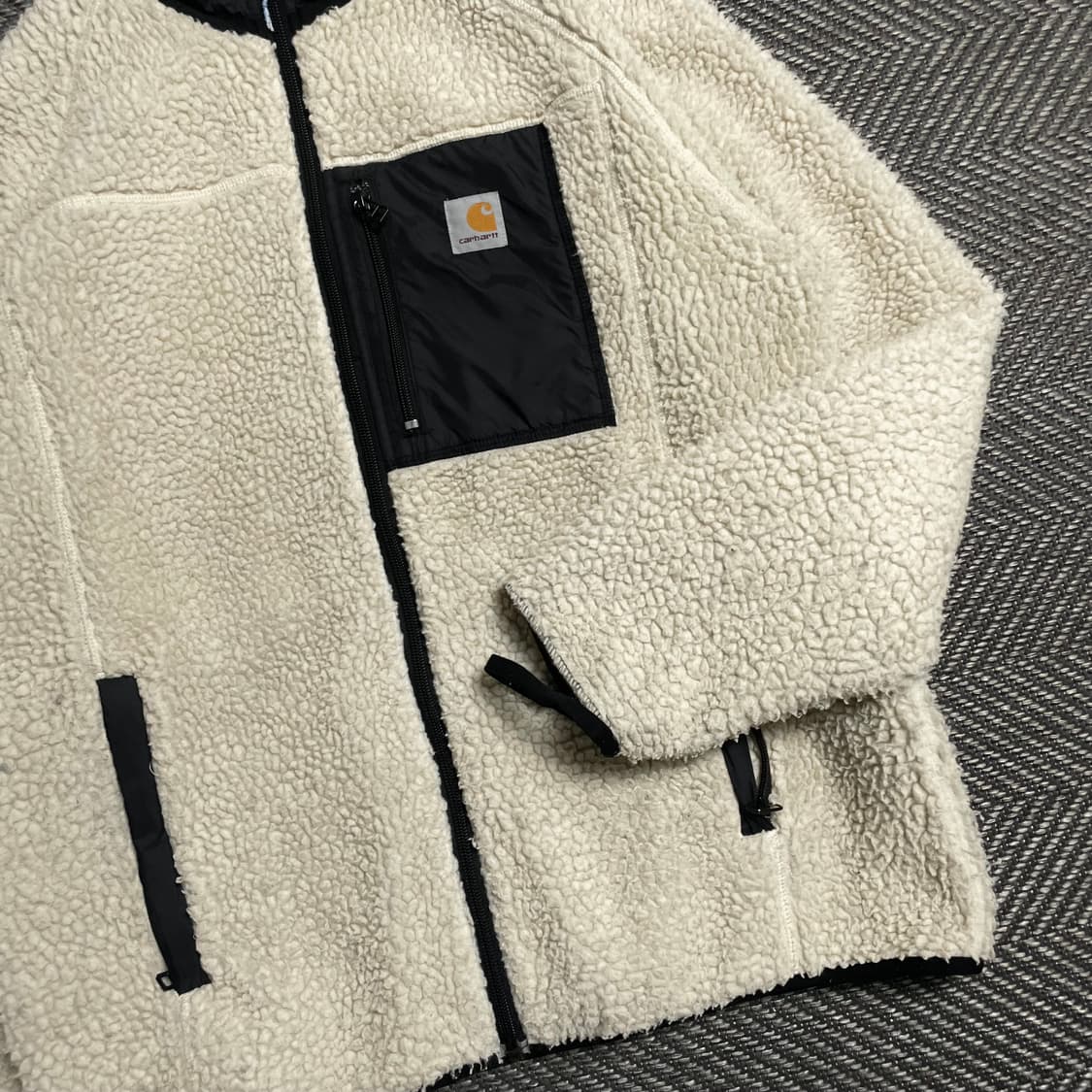 칼하트 WIP 패치 로고 쉐르파 플리스 자켓y 5420 상품이미지5