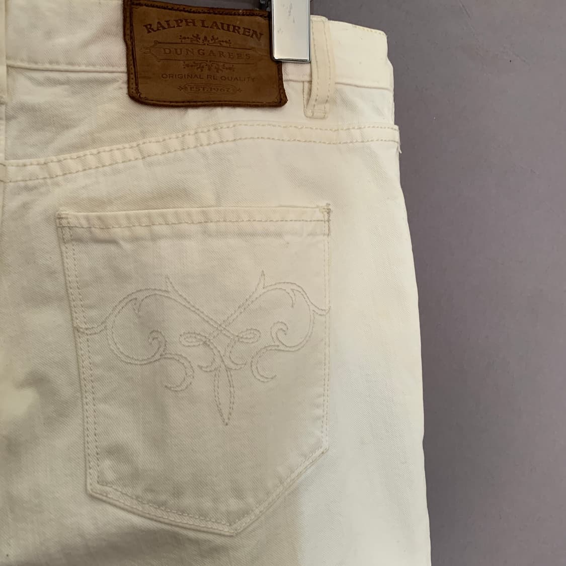 26인치 폴로랄프로렌 아이보리 부츠컷 데님 청바지 상품이미지3