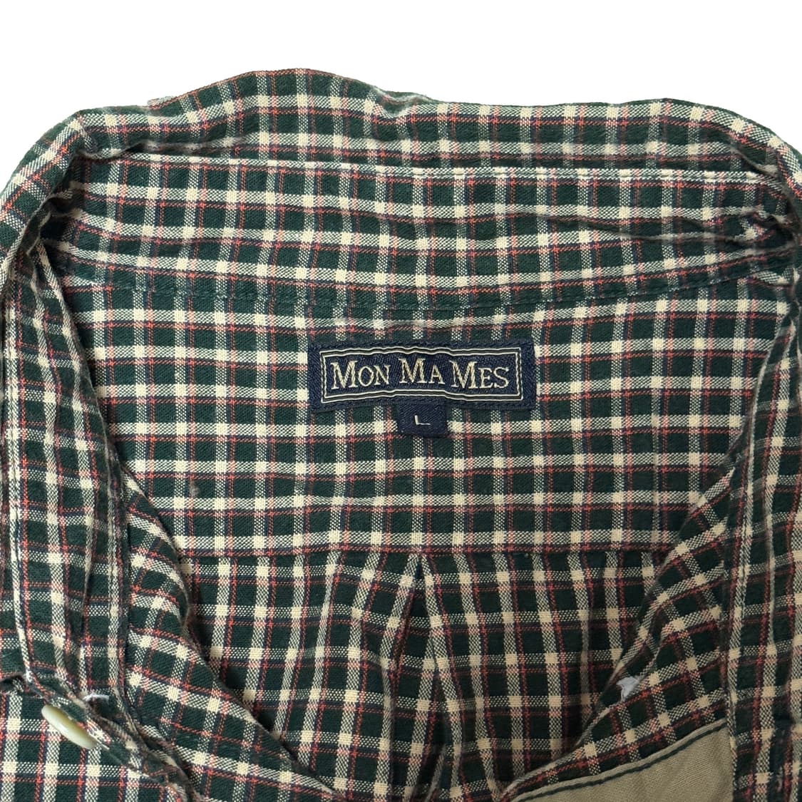 Mon Ma Mes 몬 마 메스 일본 빈티지 체크 셔츠 상품이미지3