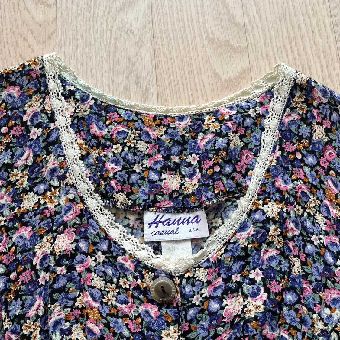 빈티지 플라워 점프수트 사로펫 모리걸 아오이 유우 상품이미지4