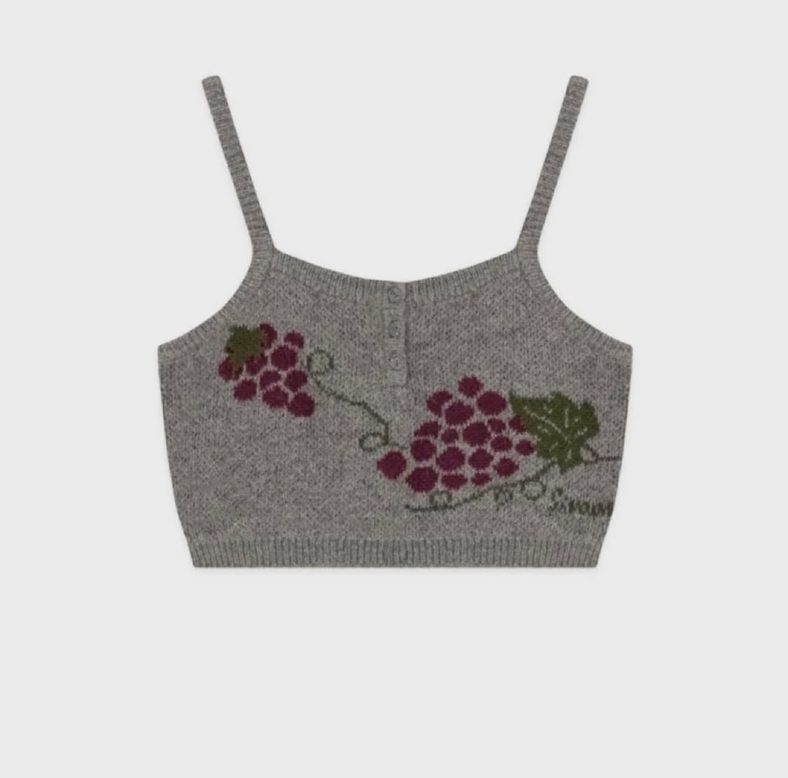 시눈 그레이프 버튼 뷔스티에 그레이 / 니트 베스트 조끼 상품이미지5