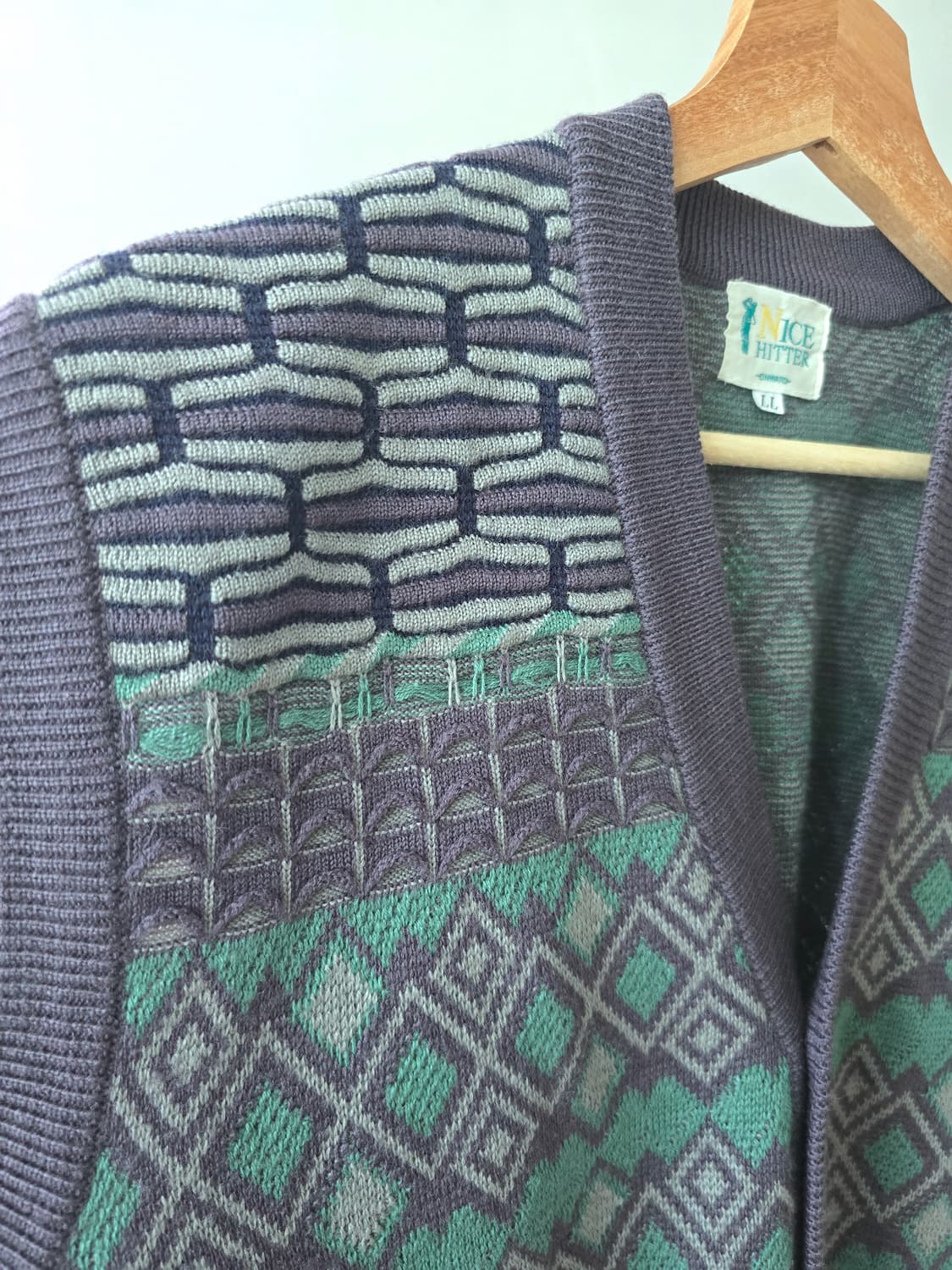 NICE HITTER 빈티지 쿠지스타일 니트 상품이미지3