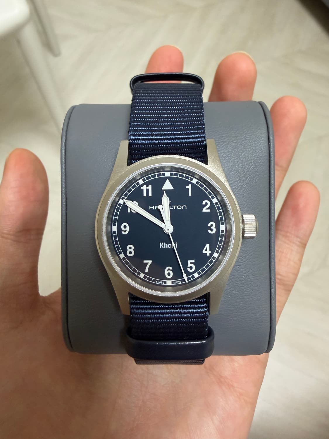 Hamilton Khaki Field Quartz 33mm Blue 상품이미지4