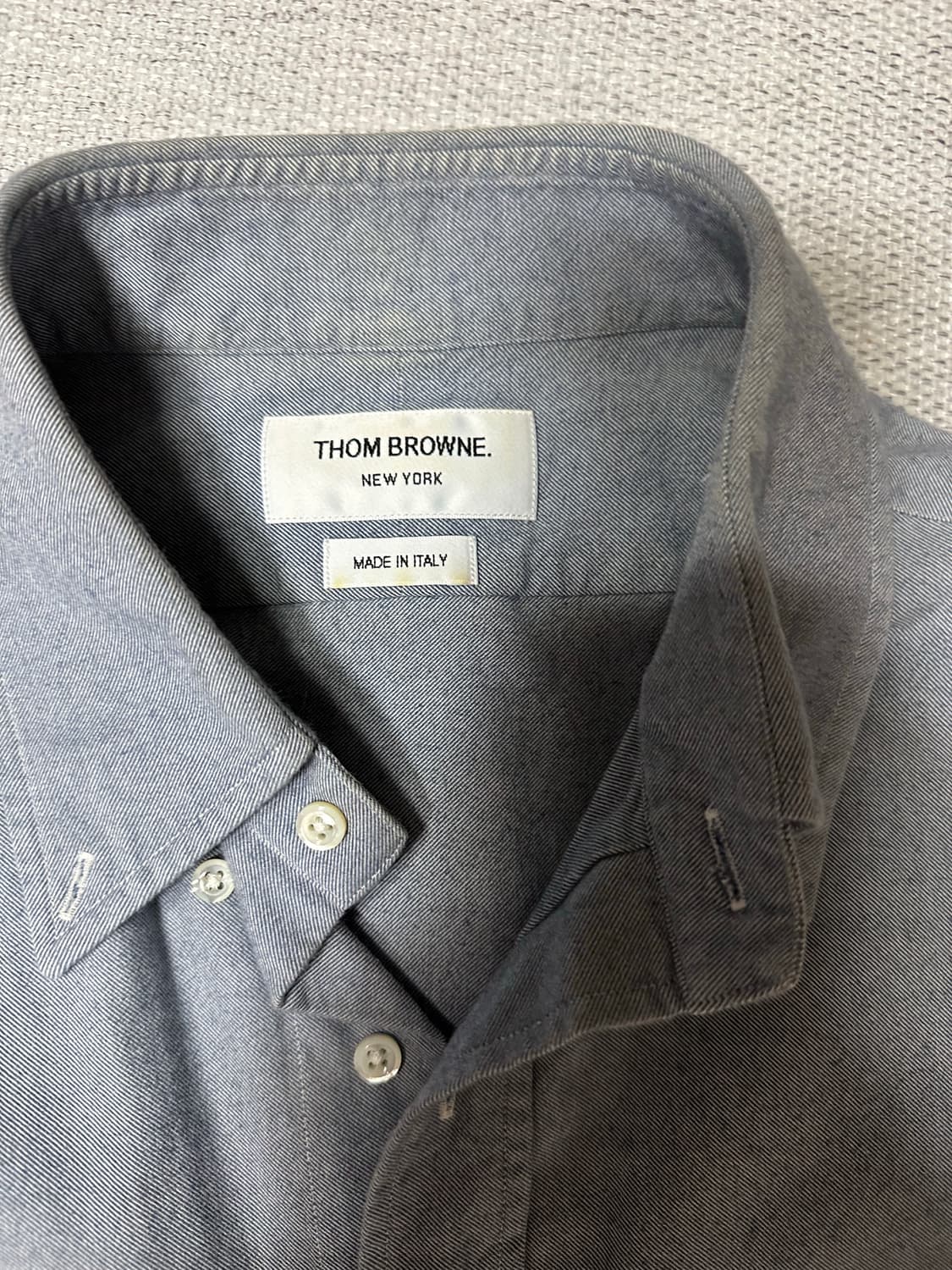 [정품] 톰브라운 4-바 암밴드 옥스퍼드 셔츠 (그레이/1사이즈) 상품이미지6
