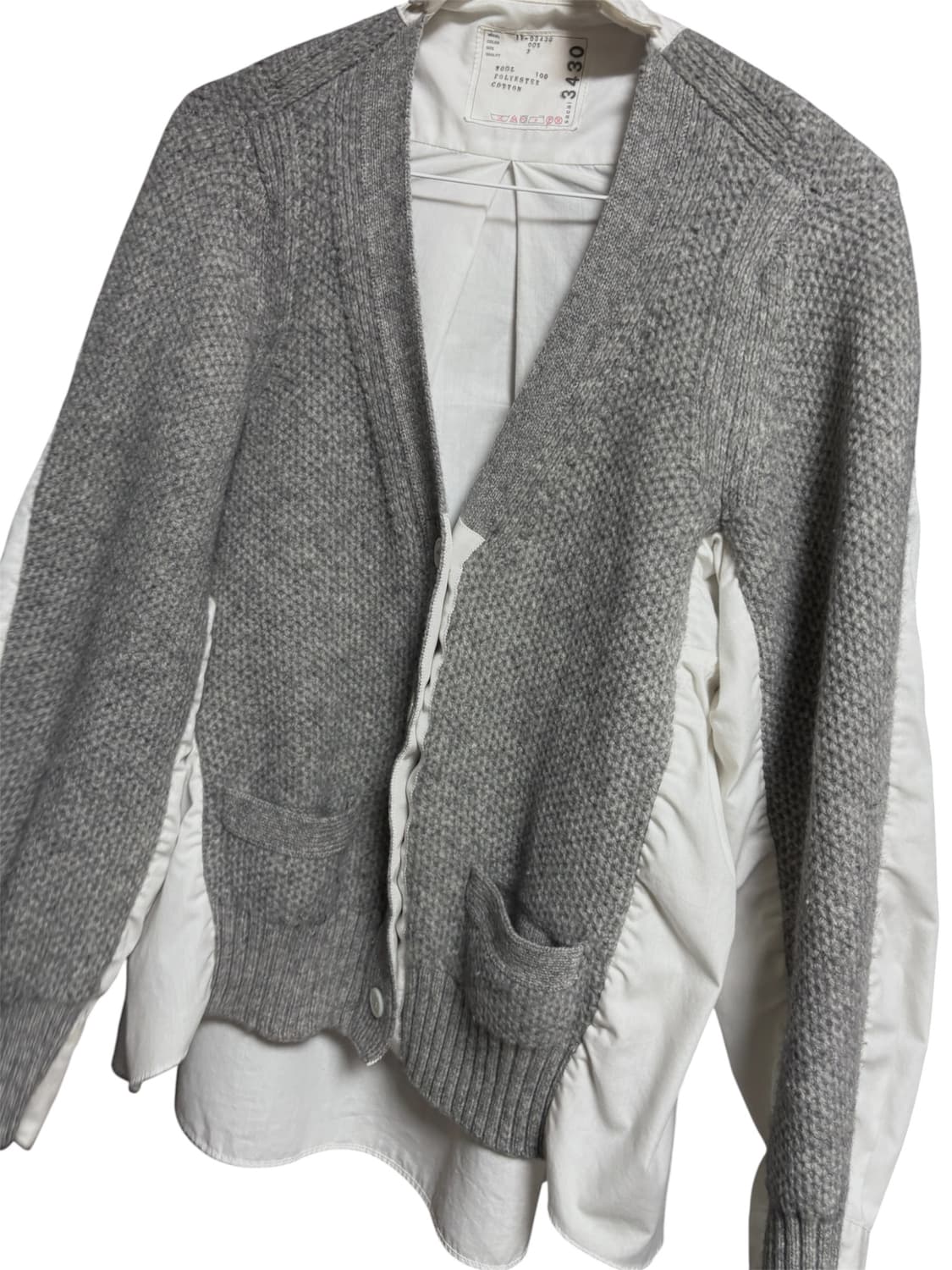 Sacai 셔츠가디건 17-03430 상품이미지5
